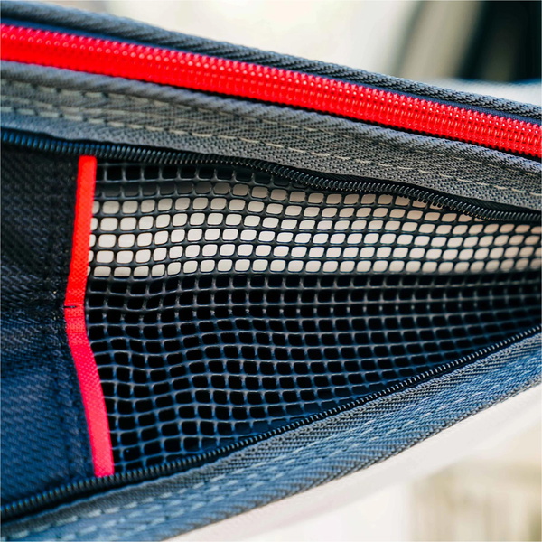 2026 Ocean and Earth Aircon Travel Shortboard Cover OESCSB02 - Black / Red